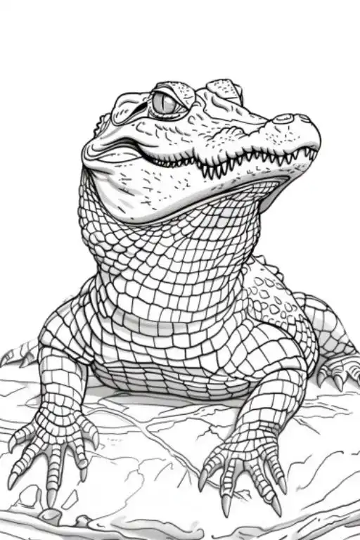 Crocodile-Coloring-Pages
