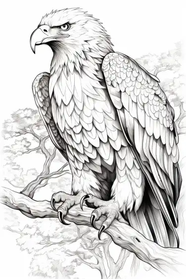 Eagle-Coloring-pages