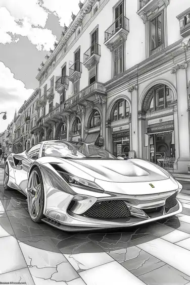 Ferrari-Coloring-Pages 