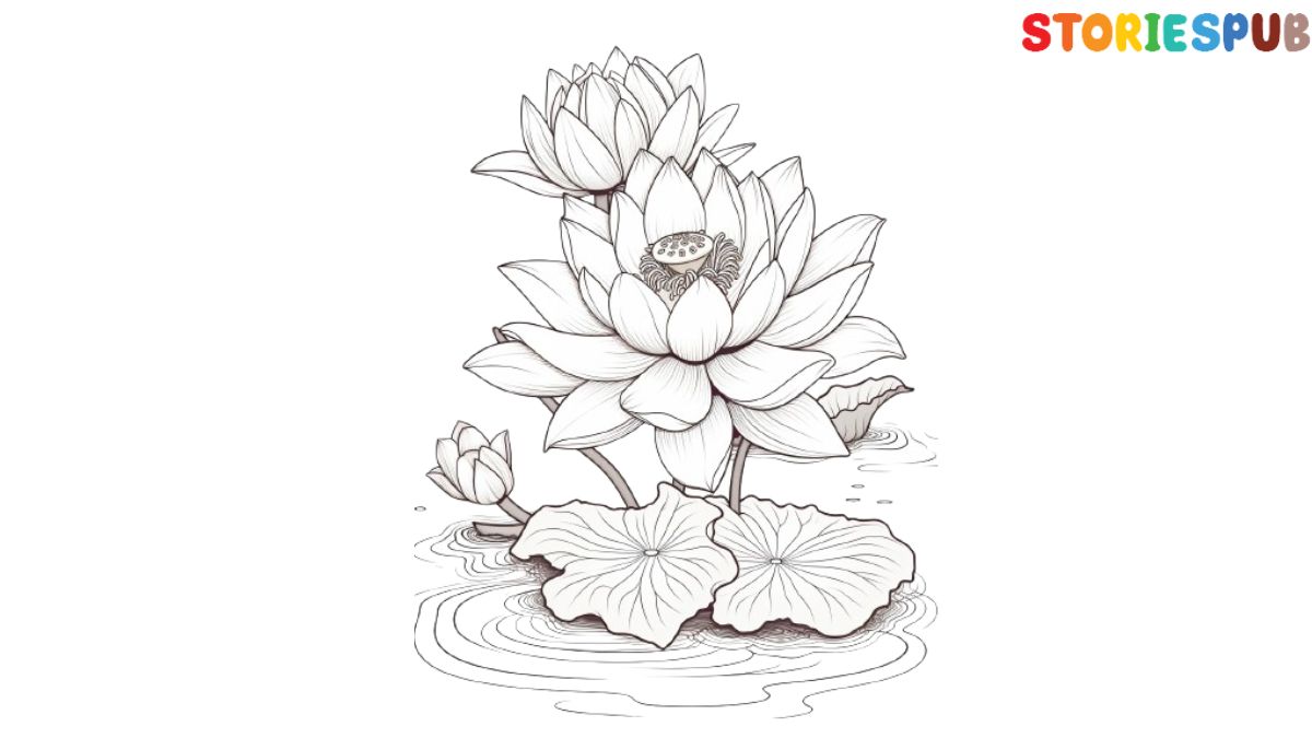 Lotus-coloring-sheet