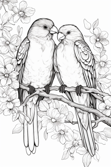 Love-Birds-Coloring-Pages