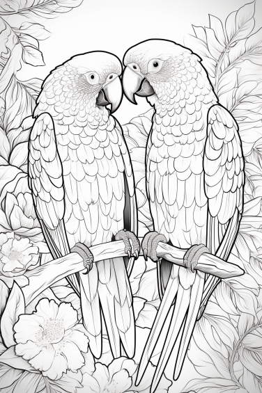 Love-Birds-Coloring-Pages