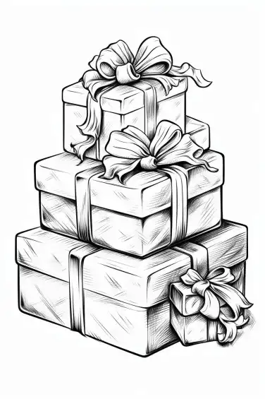 Presents-coloring-Pages