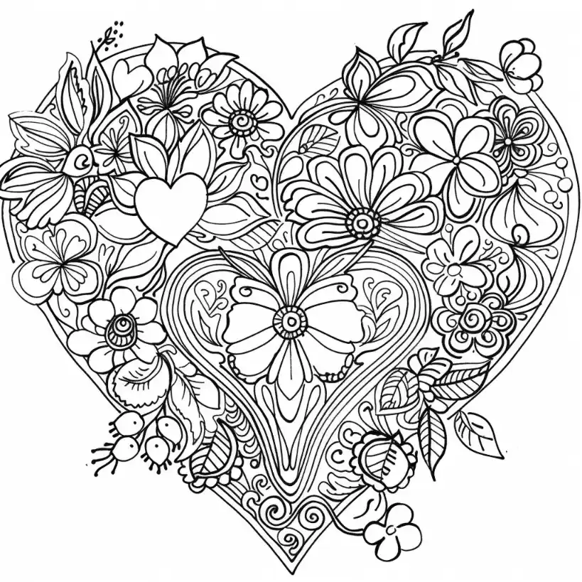 23 Free Printable Valentine's Day Coloring Pages For Adults ...