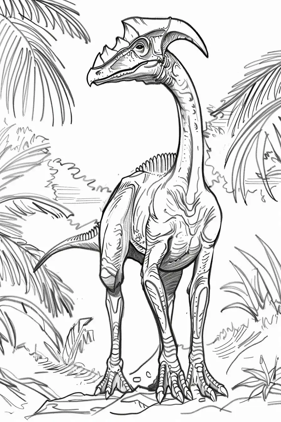 Parasaurolophus-Coloring-Pages