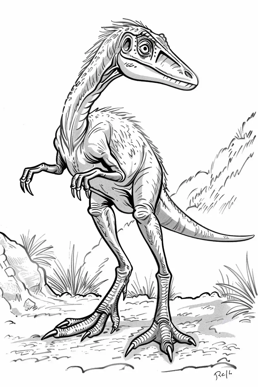Velociraptor-Coloring-Pages-for-Kids