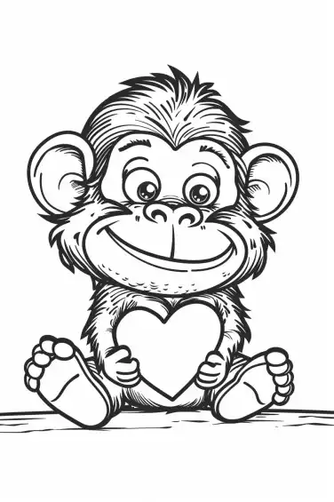 Monkey-Coloring-Pages