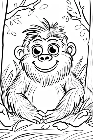Monkey-Coloring-Pages