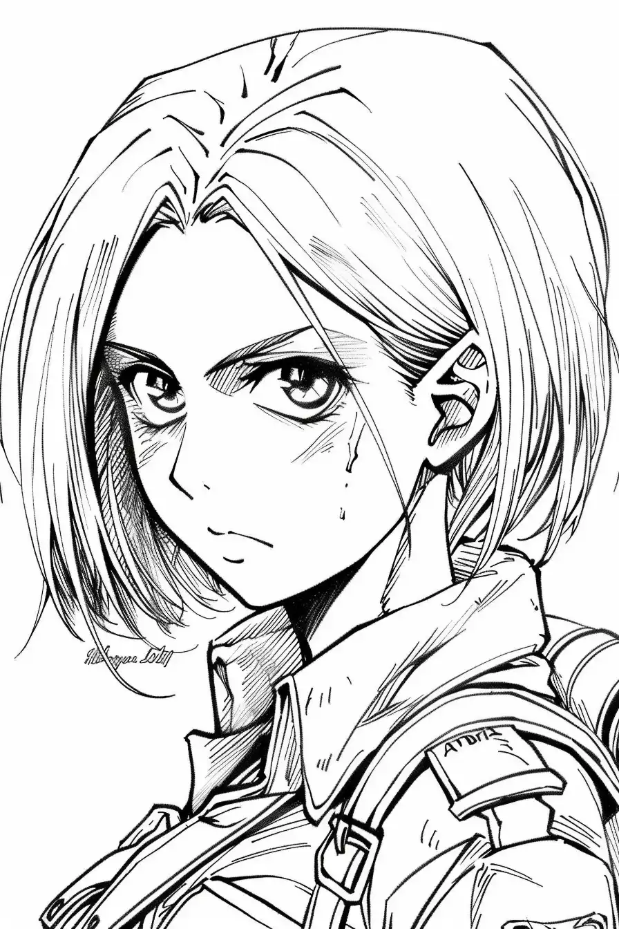 Annie-Leonhart-Coloring-Pages