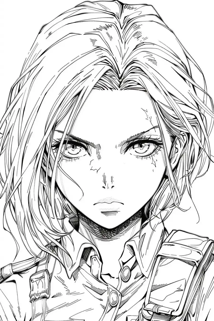 Annie-Leonhart-Coloring-Pages