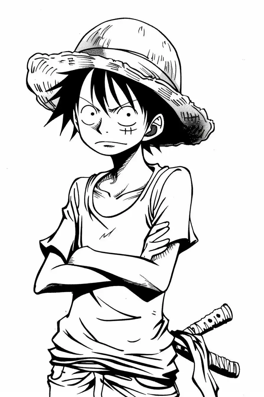 Monkey-D.-Luffy-Coloring-Pages
