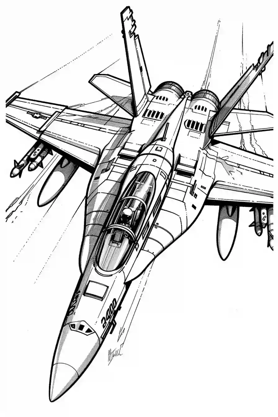 F18-Jet-Fighter-Coloring-Pages