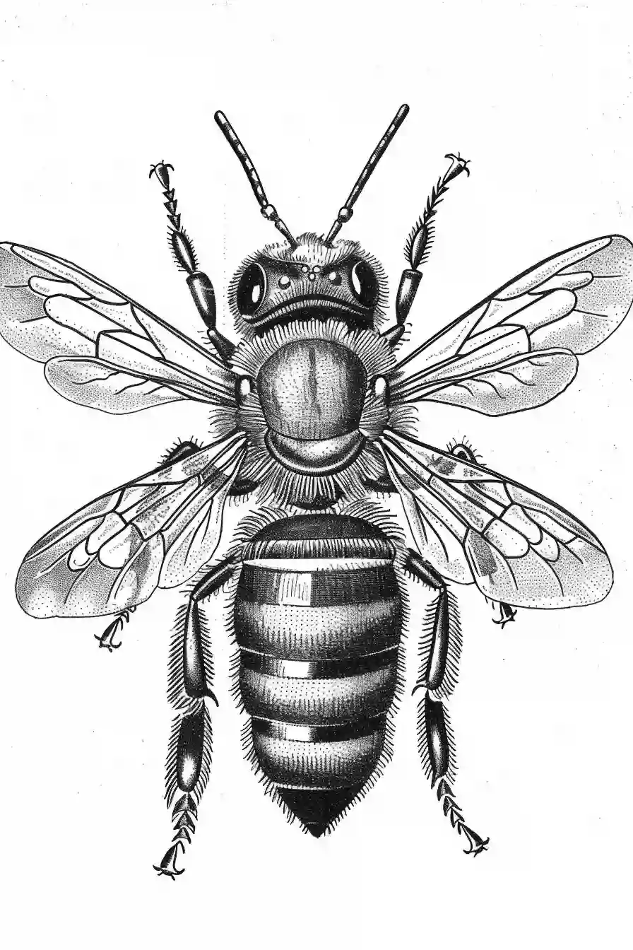 Honey-Bee-Coloring-Pages