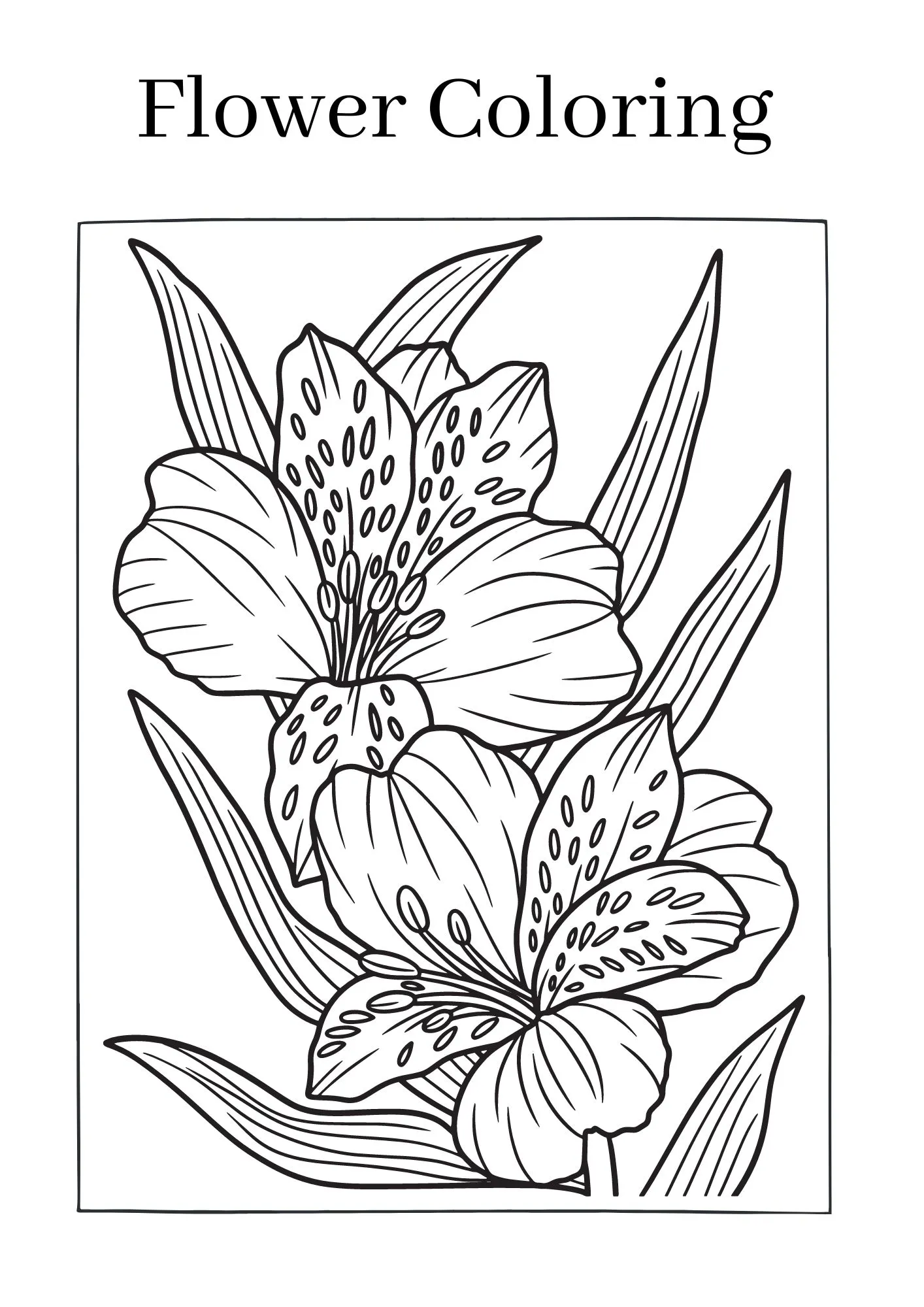 Flower-Coloring-Pages