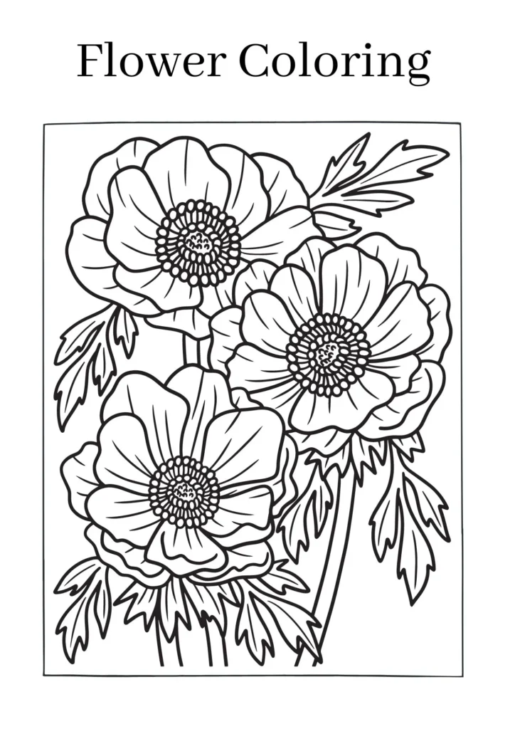 Flower-Coloring-Pages