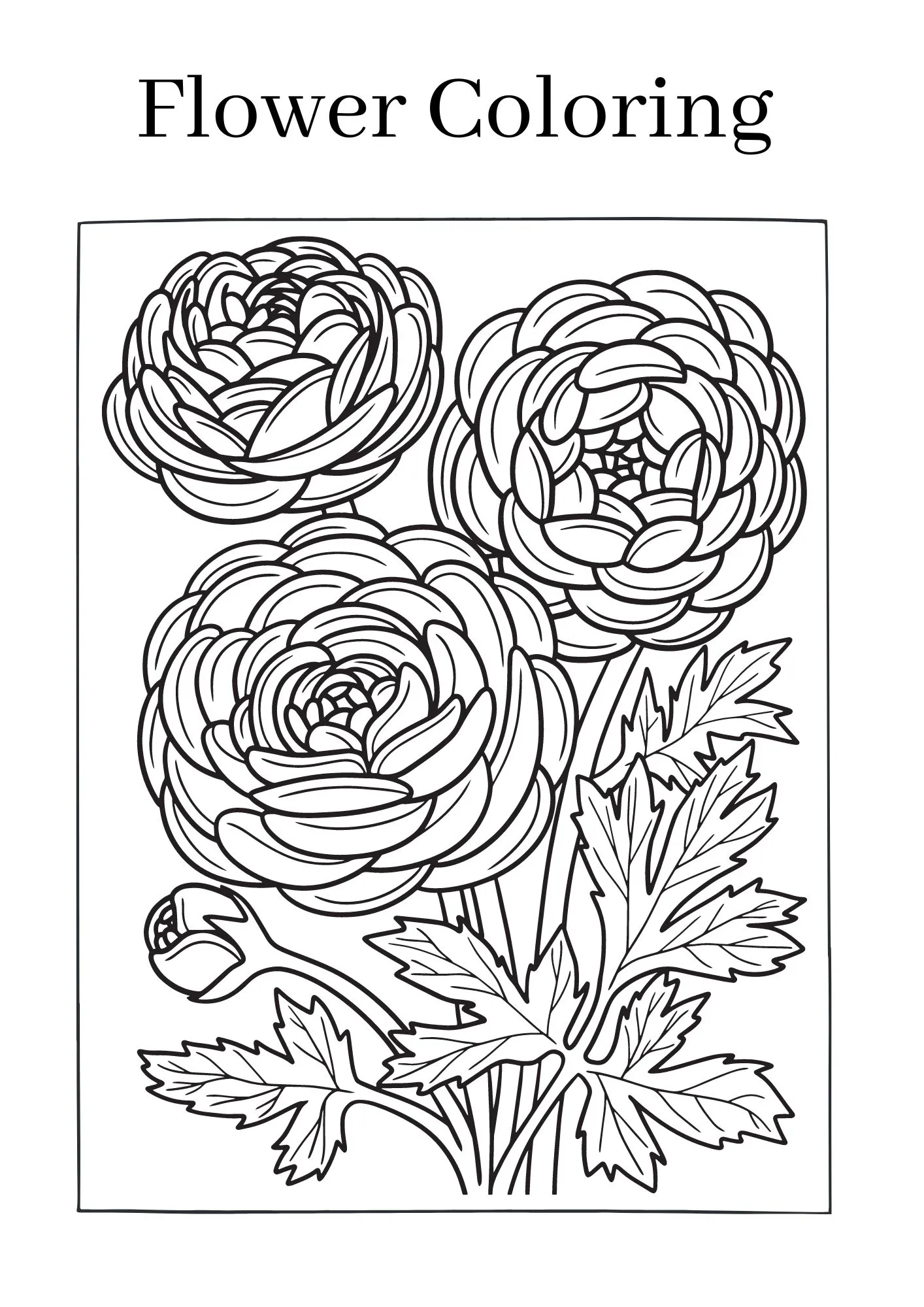 Flower-Coloring-Pages