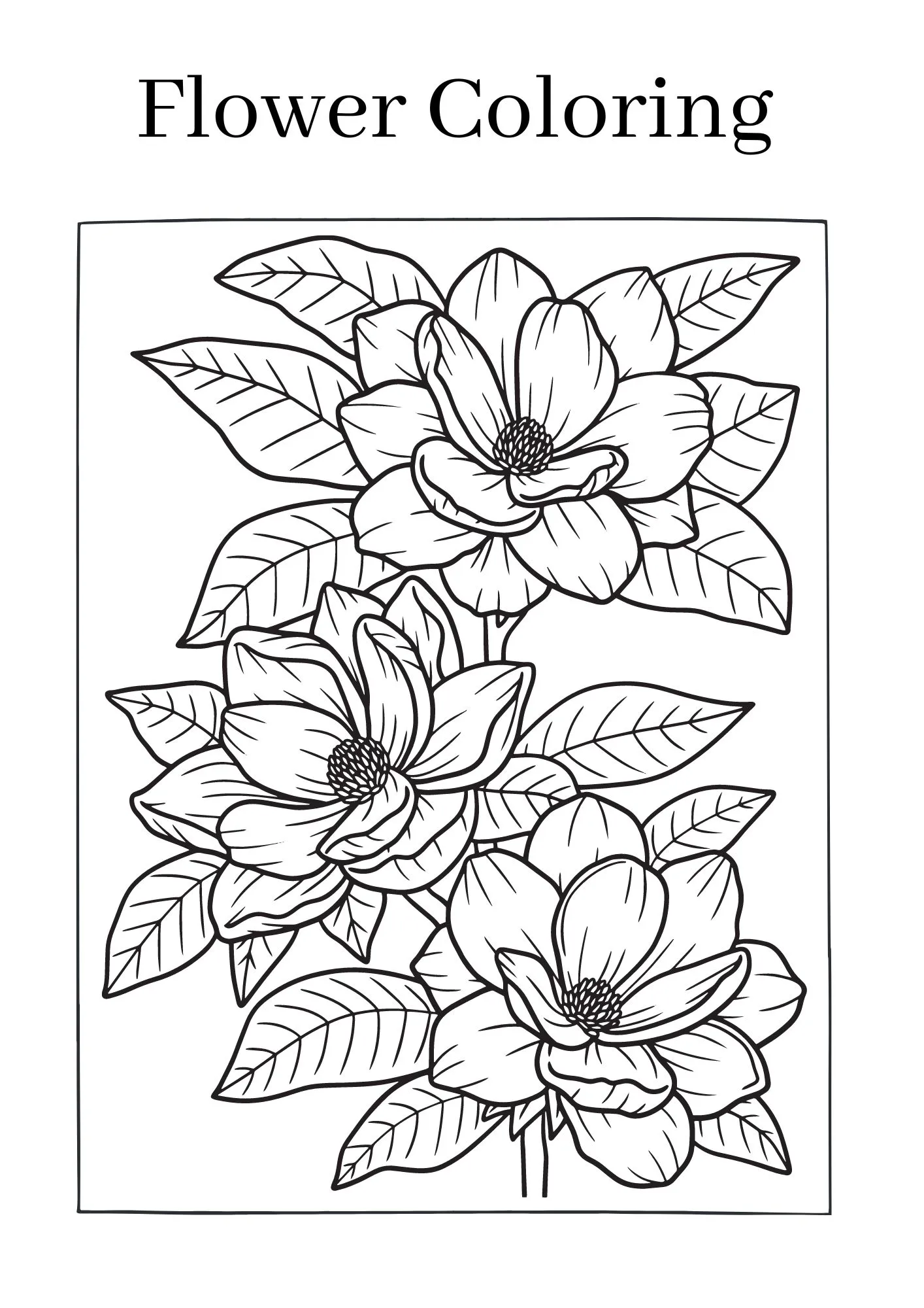 Flower-Coloring-Pages