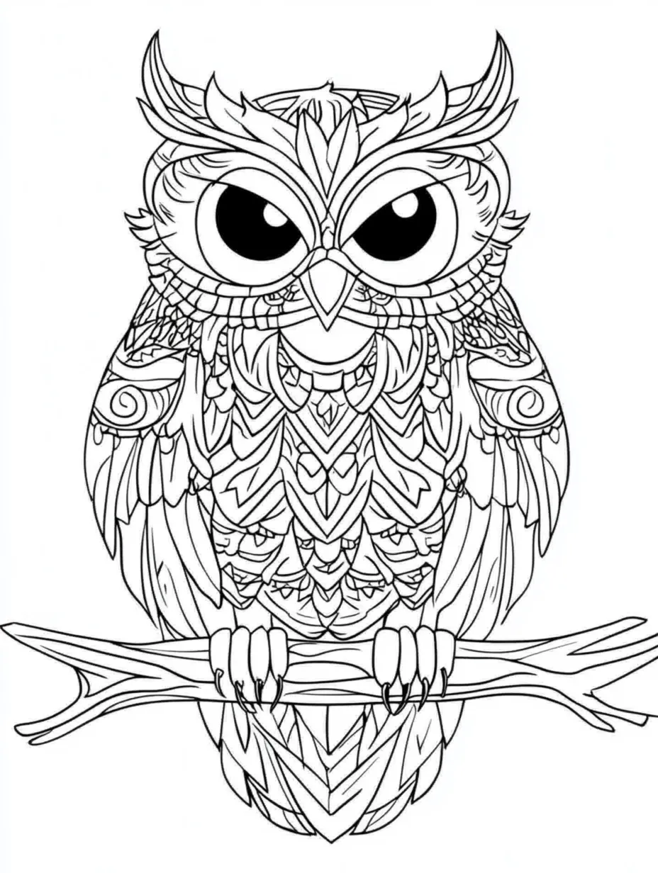 Free Owl Coloring Pages for Kids (2023 Printables) - Storiespub