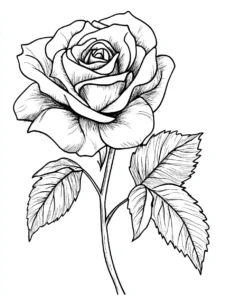 Rose-Coloring-Pages 