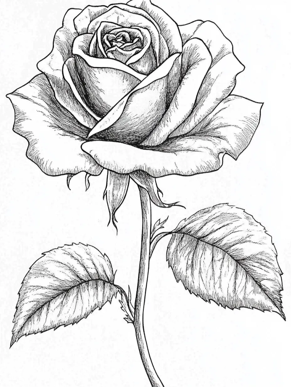 Rose-Coloring-Pages 