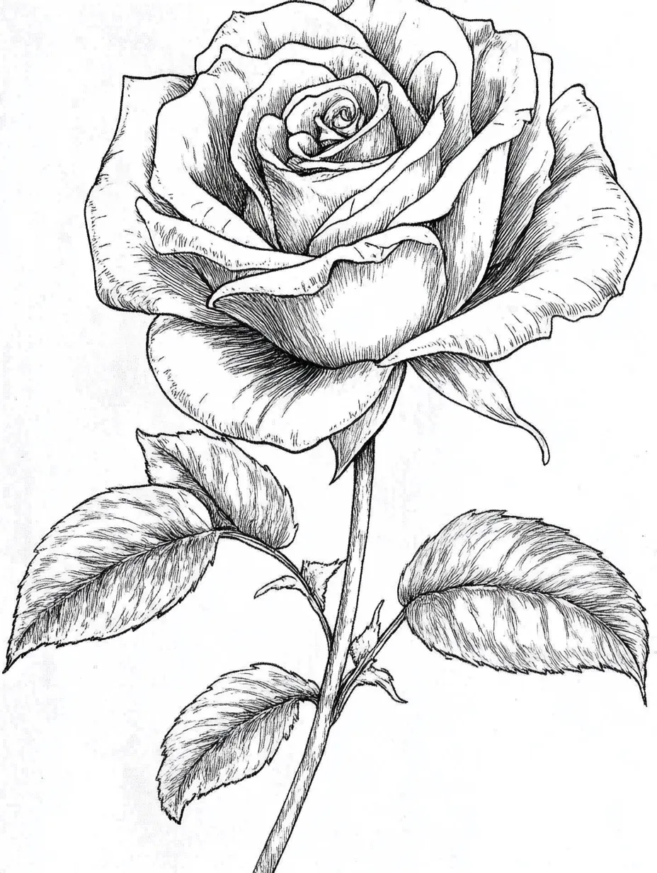 Rose-Coloring-Pages 