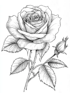 Rose-Coloring-Pages 