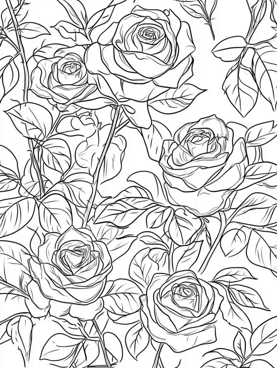 Rose-Coloring-Pages 