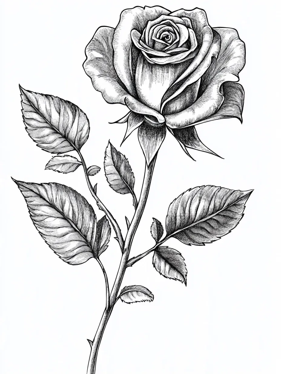 Rose-Coloring-Pages 