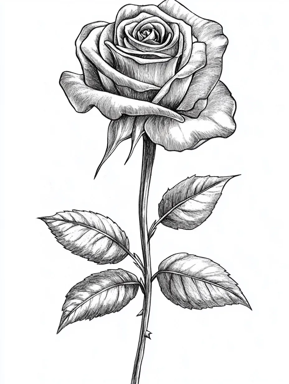 Rose-Coloring-Pages 