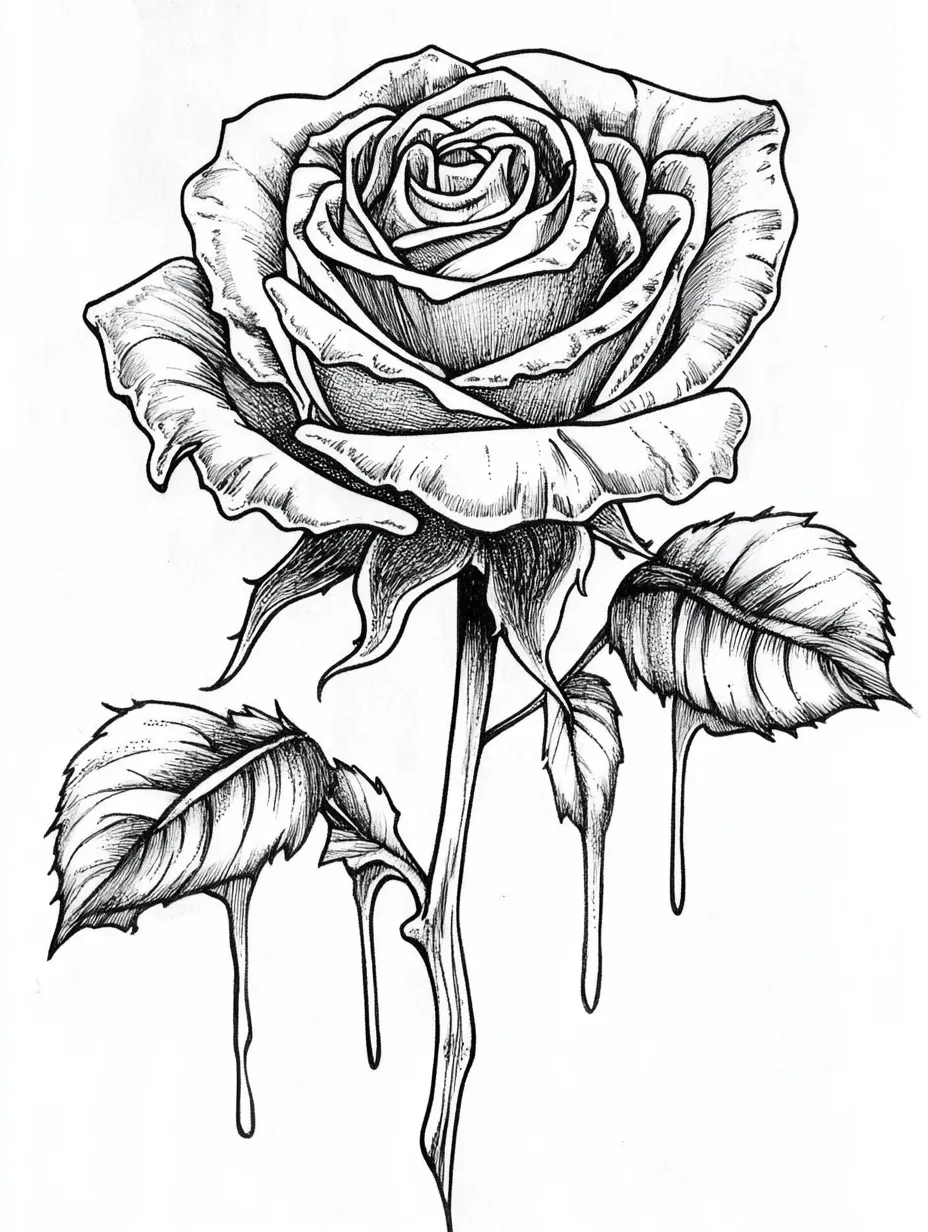 Rose-Coloring-Pages 