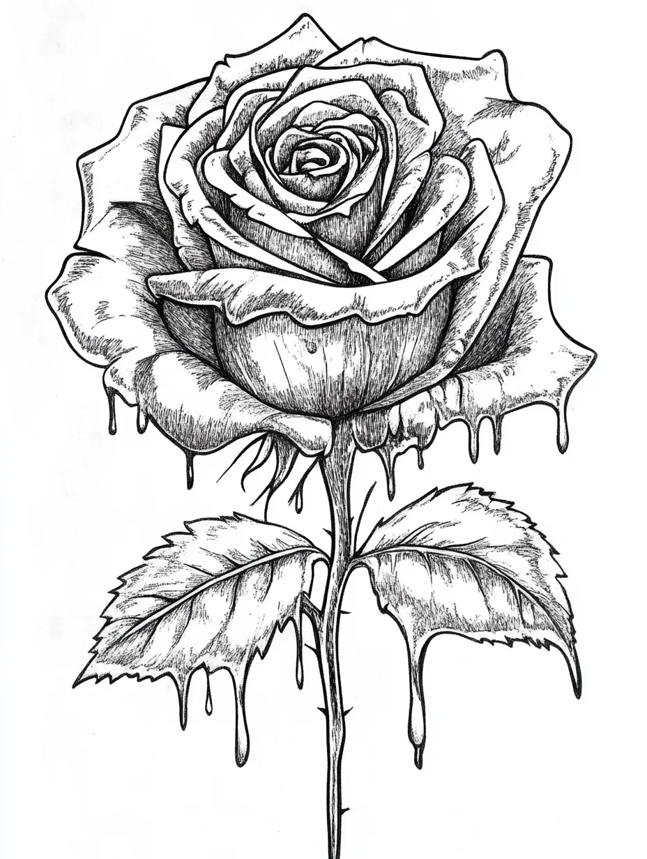 Rose-Coloring-Pages 