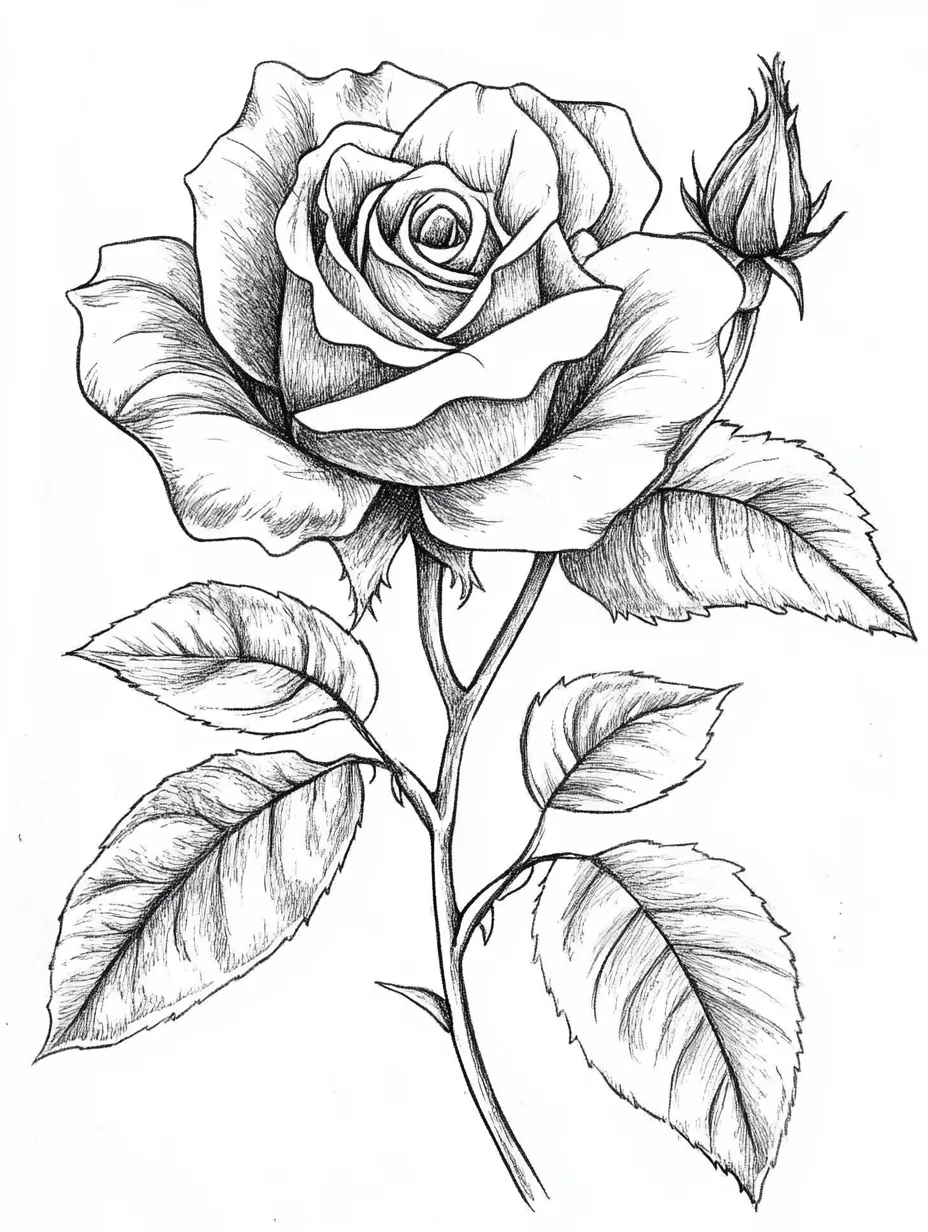 Rose-Coloring-Pages 