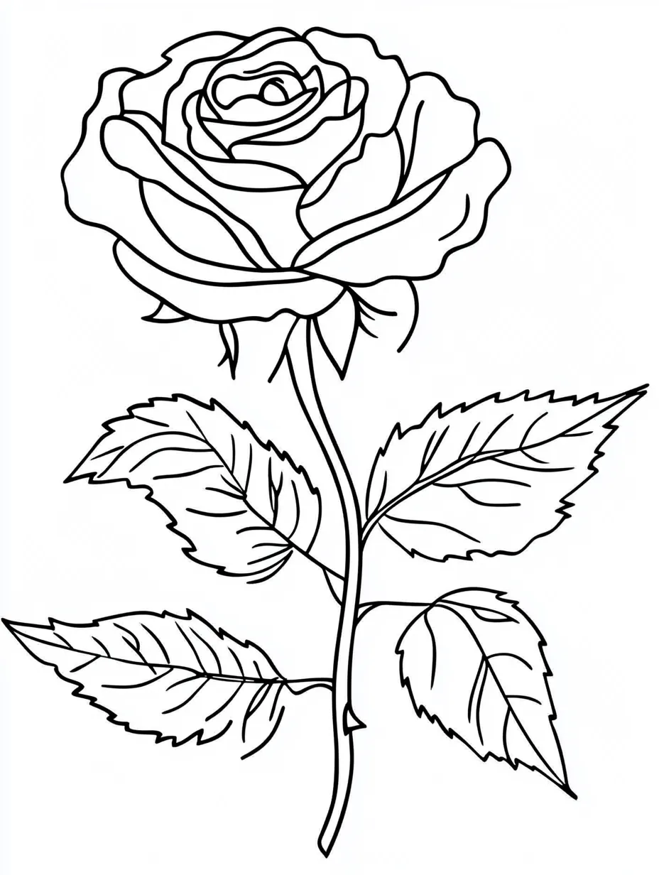 Rose-Coloring-Pages 