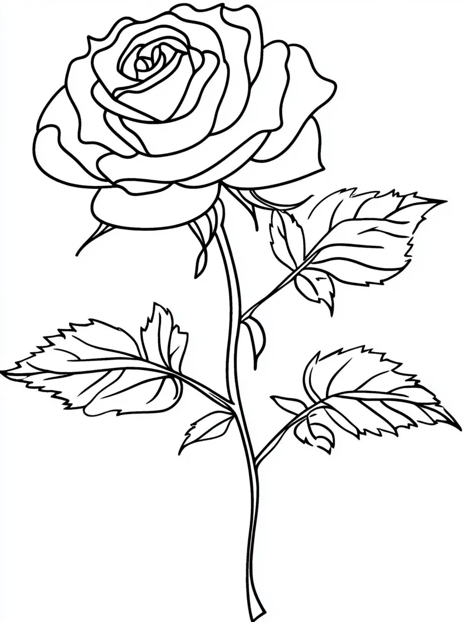 Rose-Coloring-Pages 