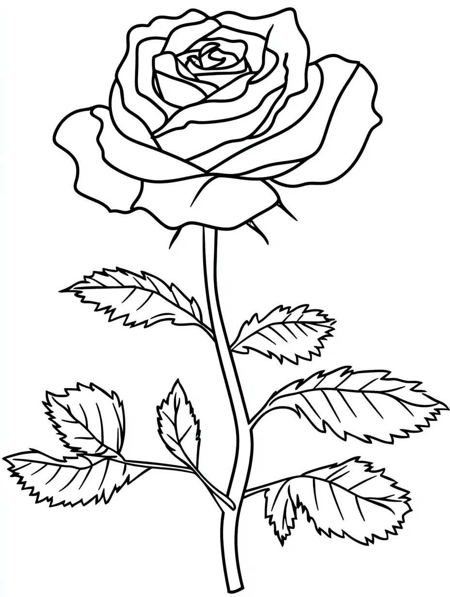 Rose-Coloring-Pages 