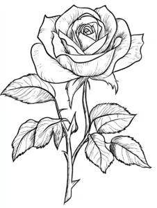 Rose-Coloring-Pages 