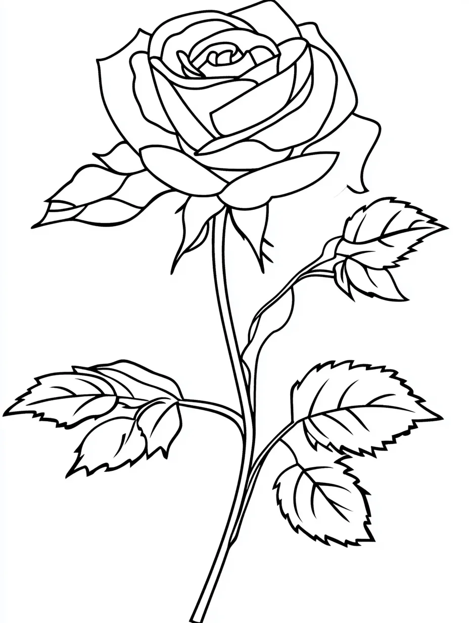 Rose-Coloring-Pages 