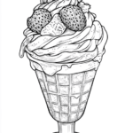 Ice Cream Coloring Page