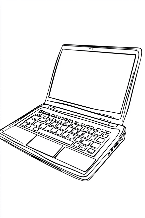 Laptop-Coloring-Page