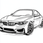 BMW Coloring Page