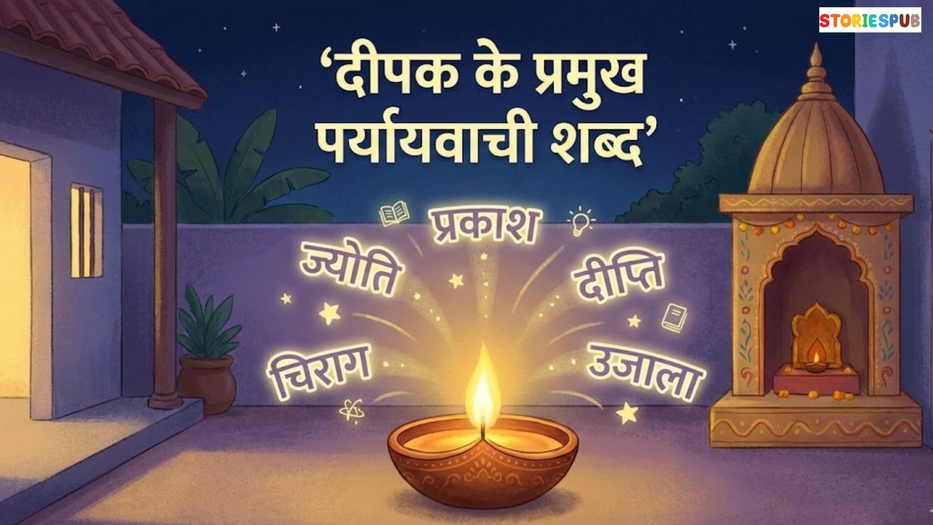 दीपक का पर्यायवाची शब्द